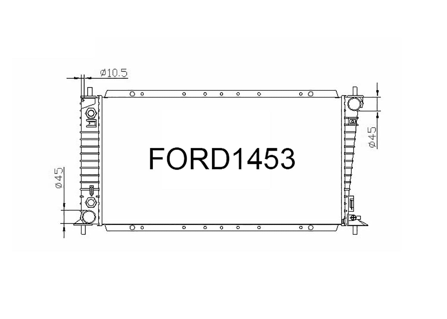 Fenix Cooling Radiator Ford F-150 [11th Gen] 5.4L & F-250 / F-350 [10th Gen] Petrol 1999-2008 SR
