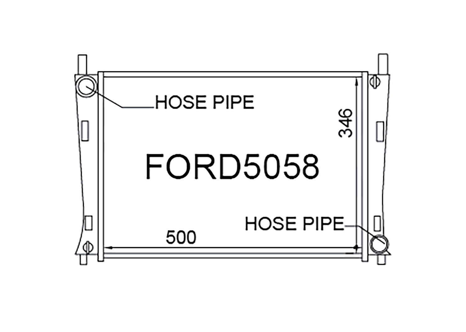 Fenix Cooling Radiator Ford Fiesta WS MK5 Petrol 2002-2008 SR