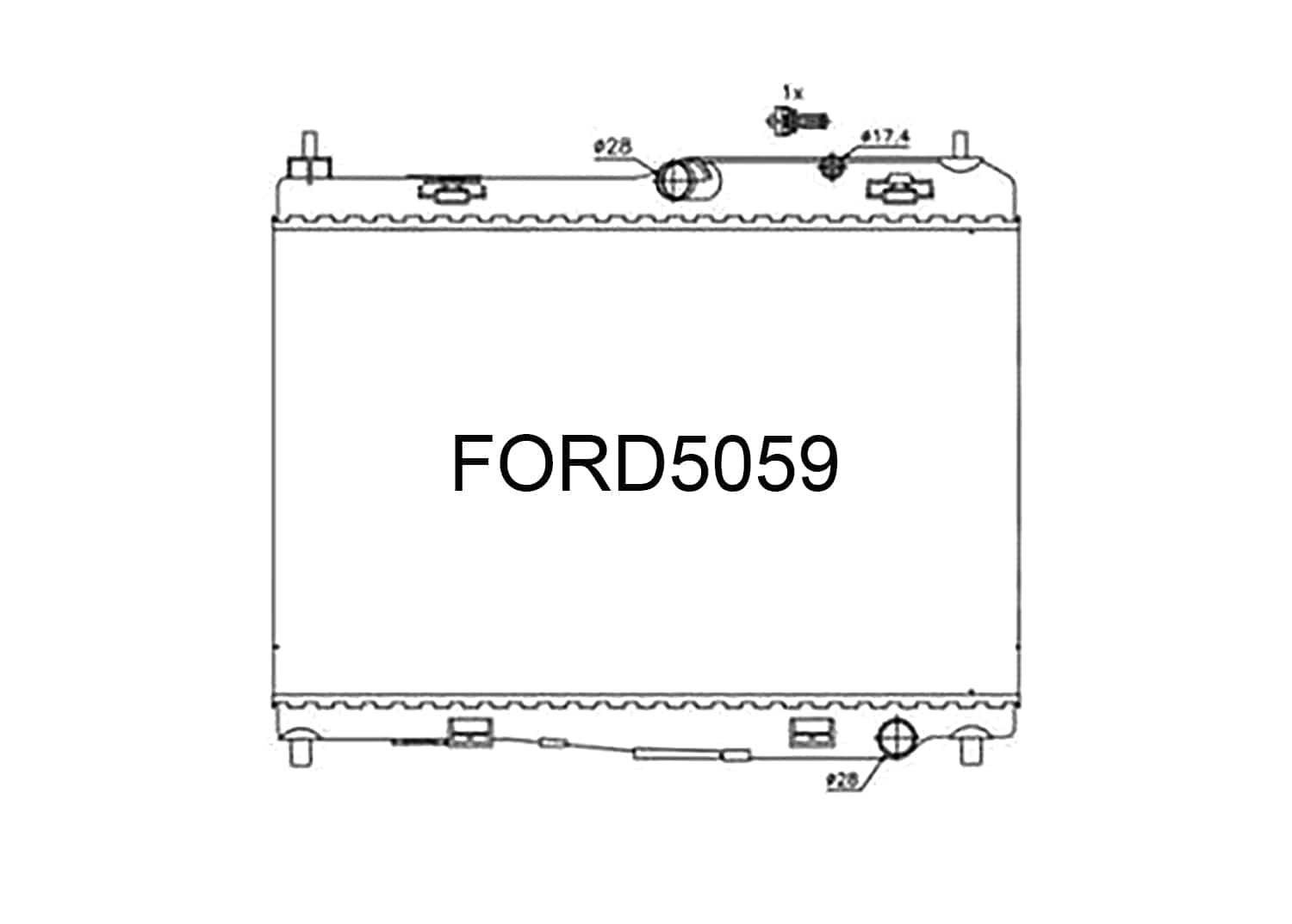 Fenix Cooling Radiator Ford Fiesta WT MK6 Petrol 2008-2012 SR