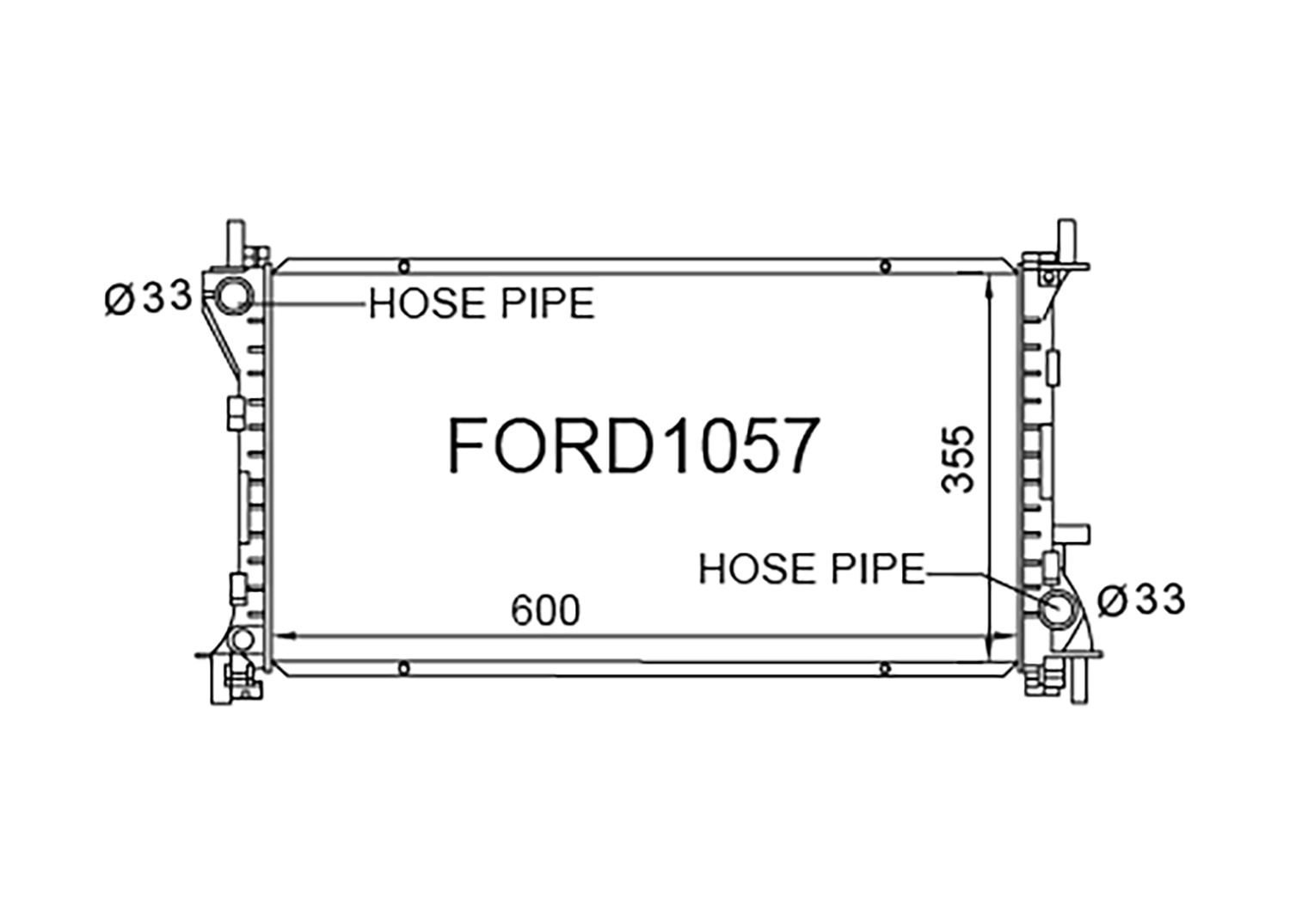 Fenix Cooling Radiator Ford Focus CAK 1.6L & 2.0L Petrol 1998-2004 SR