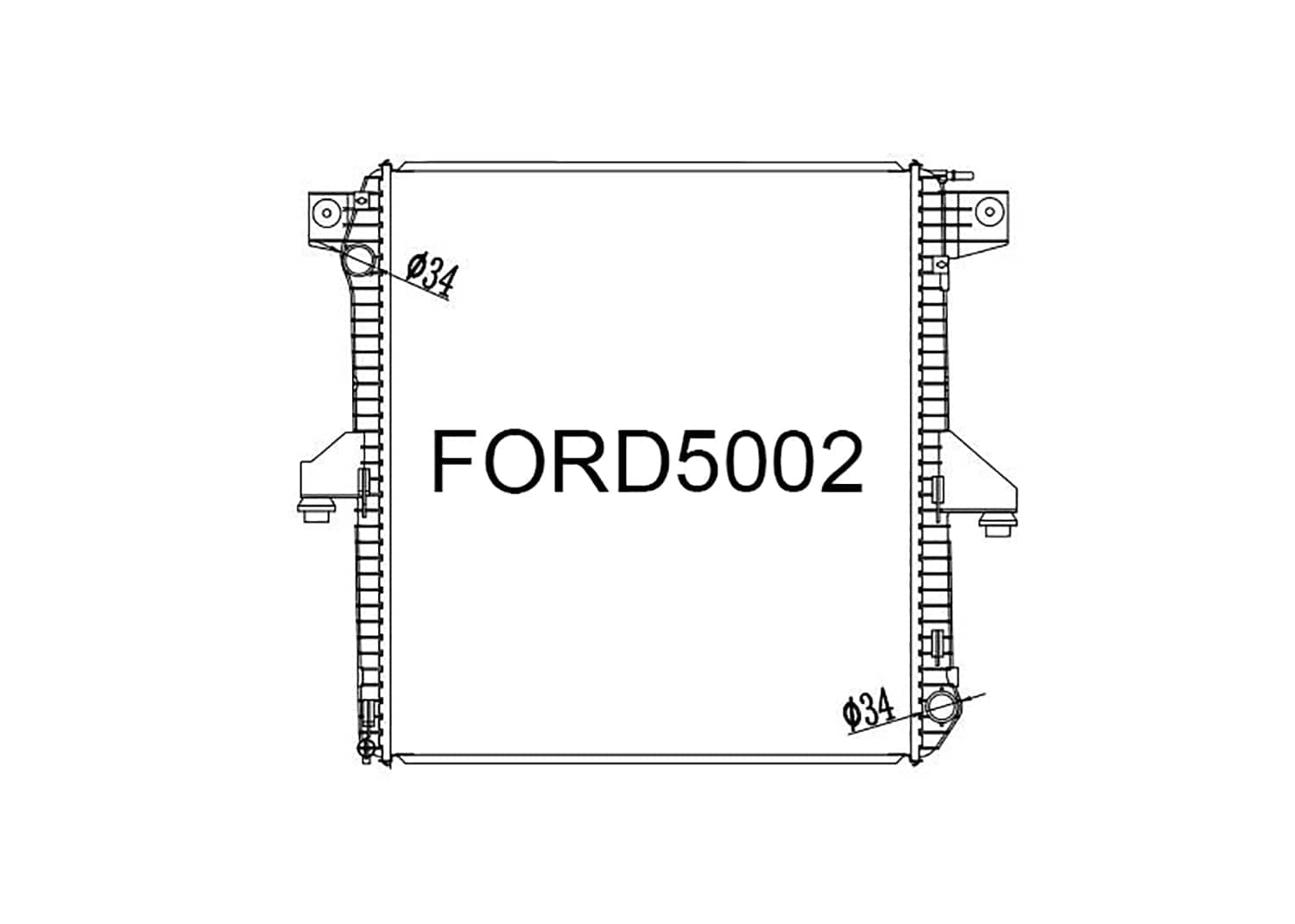 Fenix Cooling Radiator Ford Ranger & Ranger Raptor PX 2.0L Diesel 2011-2021 SR