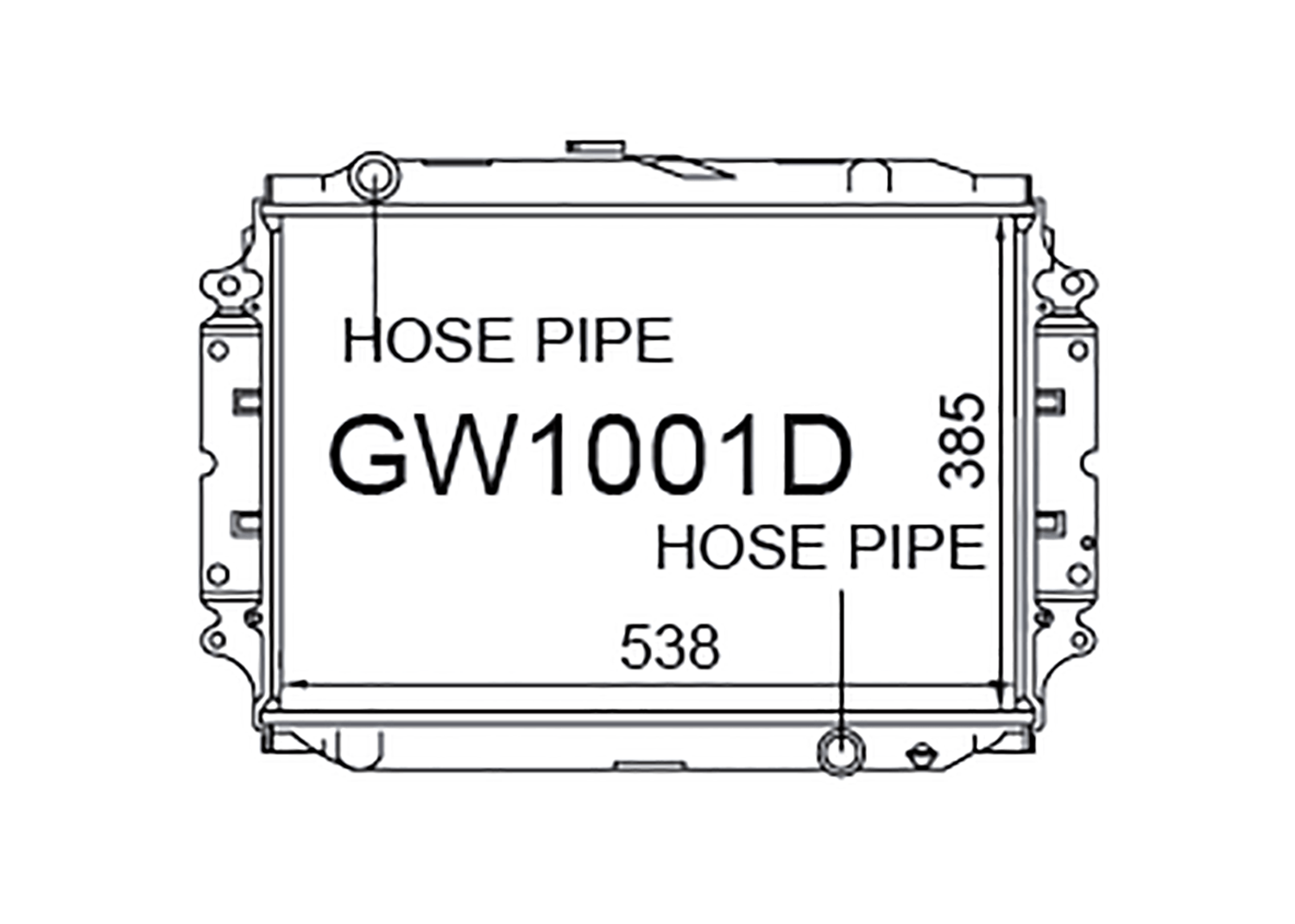 Fenix Cooling Radiator Great Wall Sailor SA220 Diesel 2001-2010 SR
