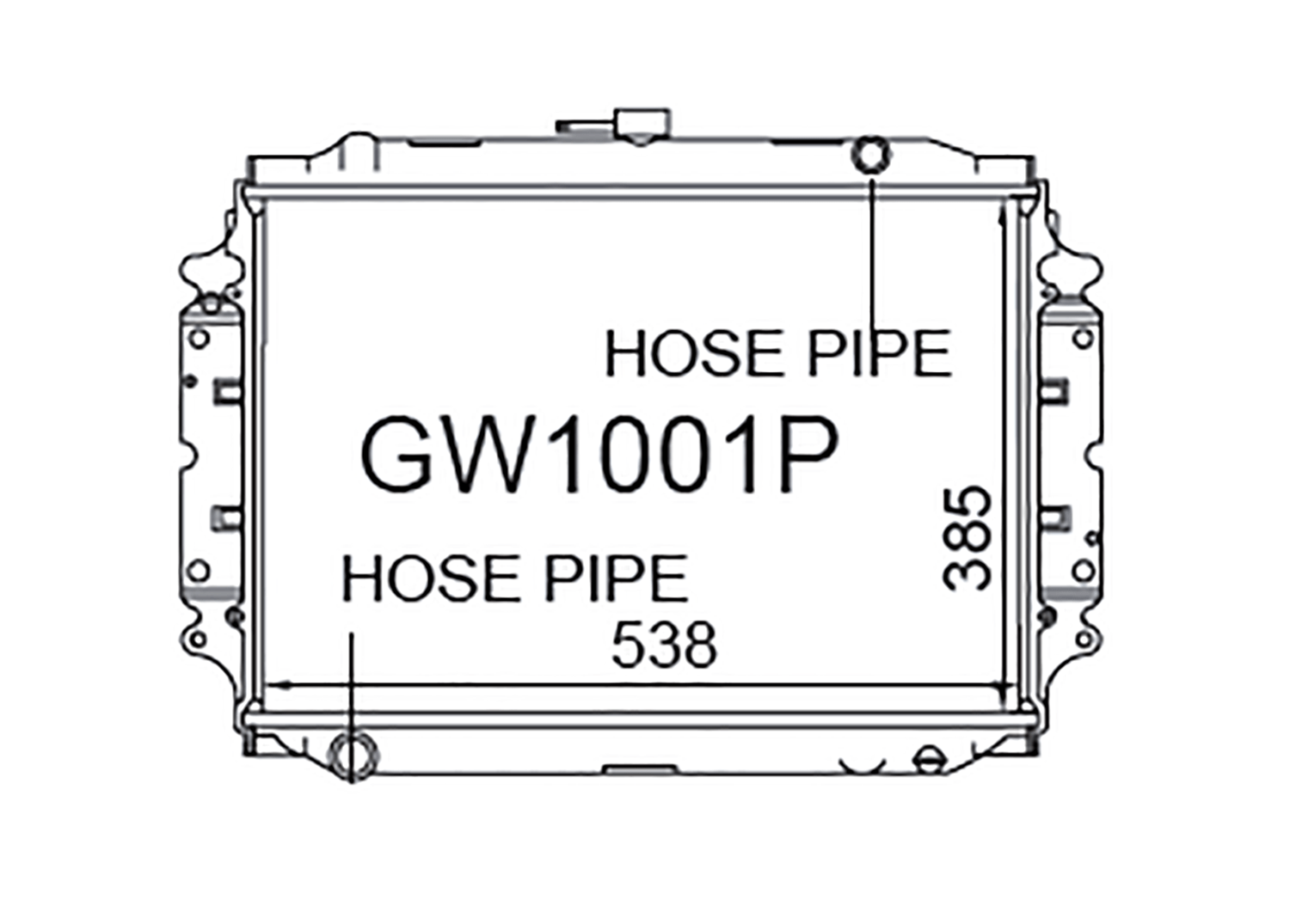 Fenix Cooling Radiator Great Wall Sailor SA220 Petrol 2001-2010 SR