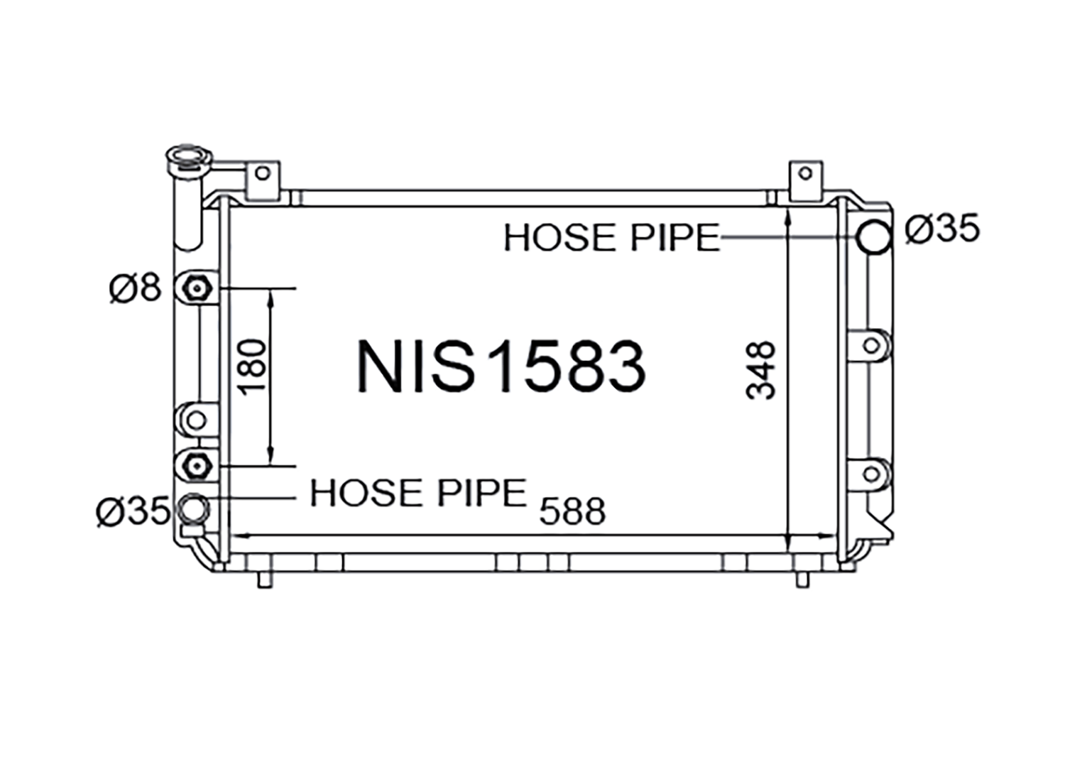 Fenix Cooling Radiator Holden Astra LD Petrol 1987-1989 SR