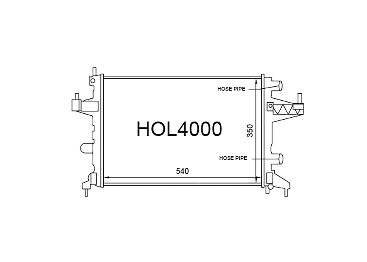 Fenix Cooling Radiator Holden Barina / Opel Corsa XC 1.4L Petrol 2004-2005 [Manual] SR