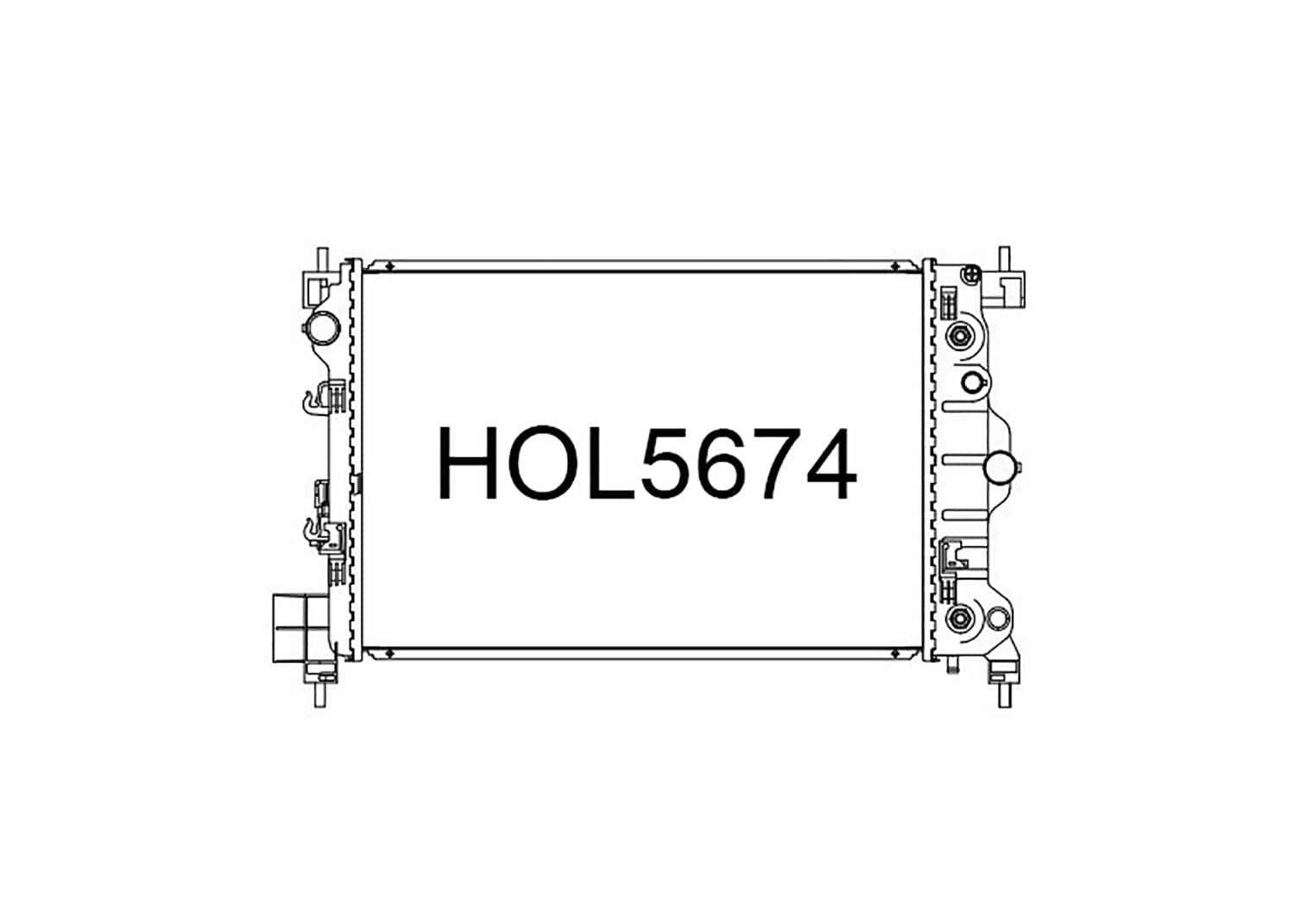 Fenix Cooling Radiator Holden Barina TM 1.6L & Trax 1.8L Petrol 2011-2020 SR