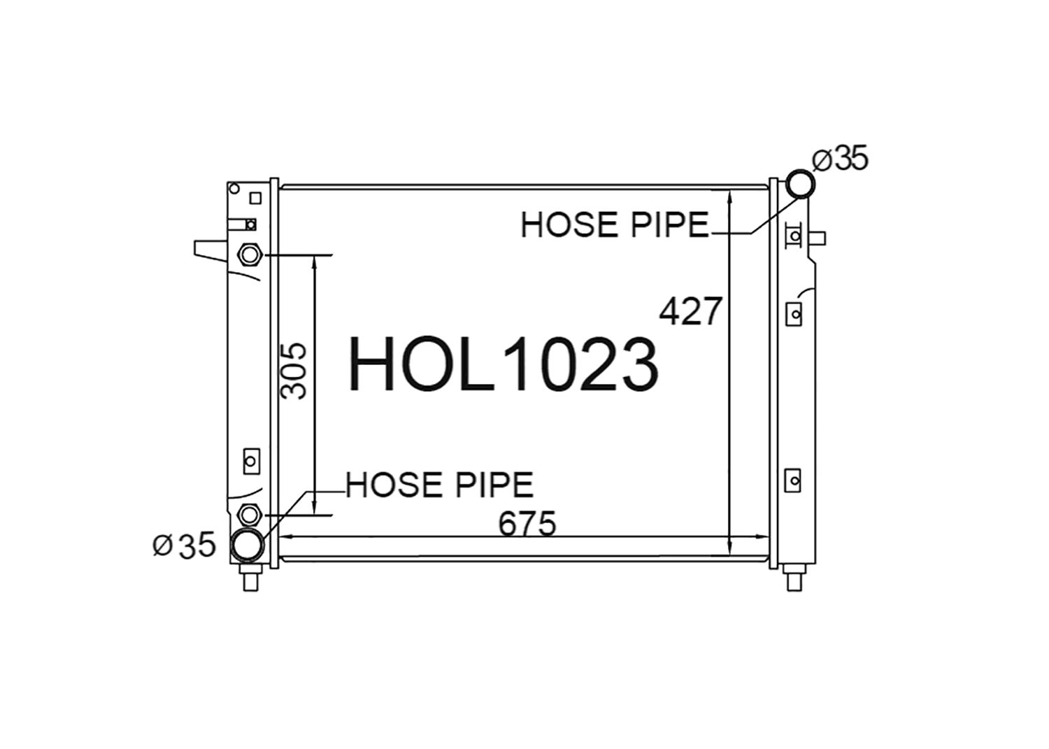 Fenix Cooling Radiator Holden Commodore / Monaro VT / VX, Statesman WH & Ute / Crewman VU 5.7L V8 1997-2003 [Single Oil Cooler] SR