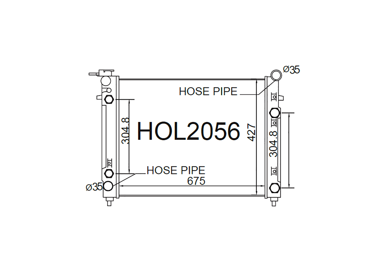 Fenix Cooling Radiator Holden Commodore VT 1997-1999 5.0L V8 [Twin Oil Coolers] SR