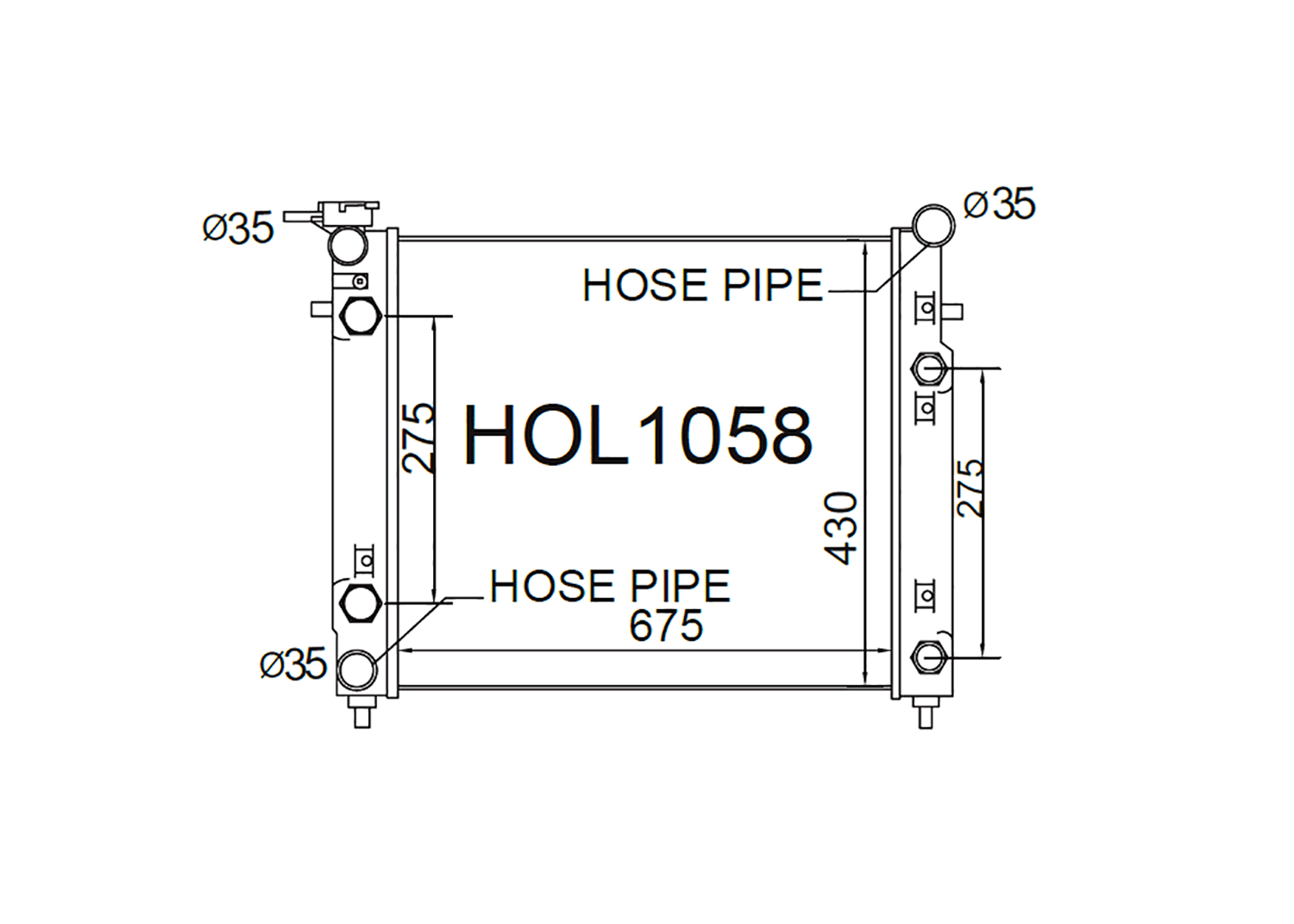 Fenix Cooling Radiator Holden Commodore VT Series I 3.8L Petrol 1997-1999 [Twin Oil Coolers] SR