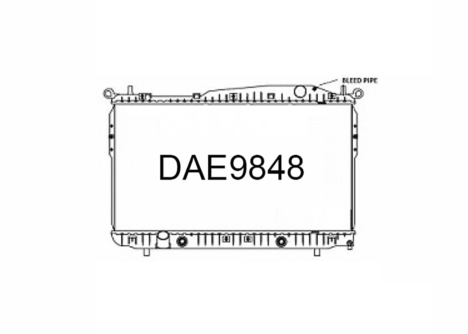 Fenix Cooling Radiator Holden Epica EP Petrol 2007-2011 [Bolt-On Fan Mount] SR