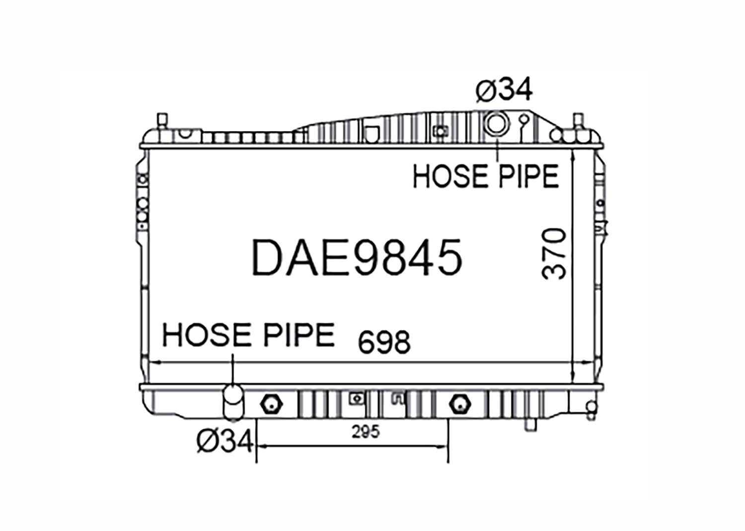 Fenix Cooling Radiator Holden Epica EP Petrol 2007-2011 [Slip-In Fan Mount] SR