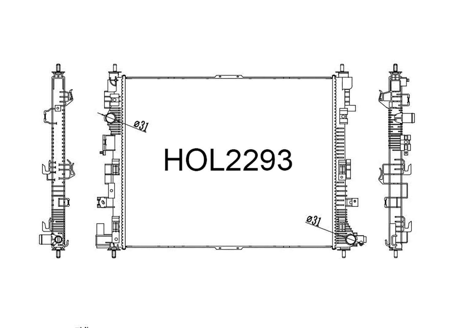 Fenix Cooling Radiator Holden Equinox Petrol 2018-2020 SR