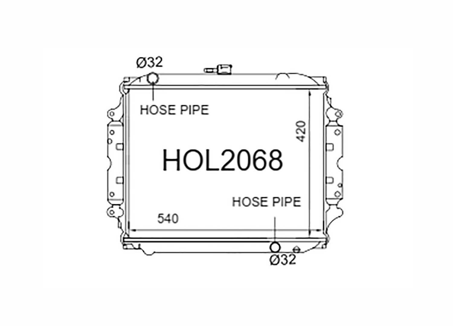 Fenix Cooling Radiator Holden Rodeo TF 2.2L & 2.8L Diesel 1998-2003 SR