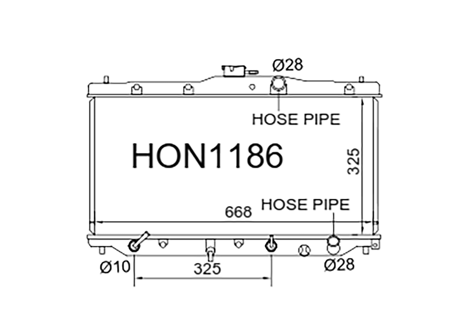 Fenix Cooling Radiator Honda Accord CA5 2.0L Petrol 1985-1989 SR
