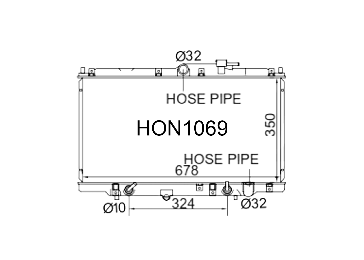 Fenix Cooling Radiator Honda Accord CD & Prelude BB5-9 Petrol 1994-2002 [16mm Core] SR