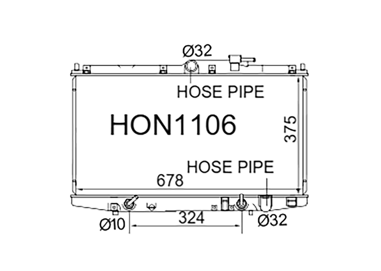 Fenix Cooling Radiator Honda Accord CG1-6 / CF8 & Avancia TA 4Cyl Petrol 1997-2002 SR