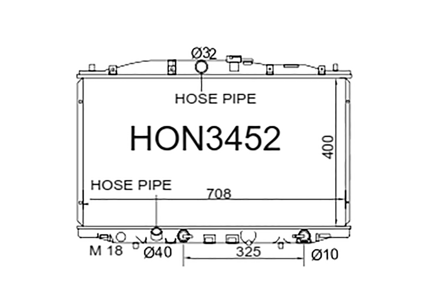 Fenix Cooling Radiator Honda Accord Euro CL / CM 2.4L Petrol 2002-2008 SR