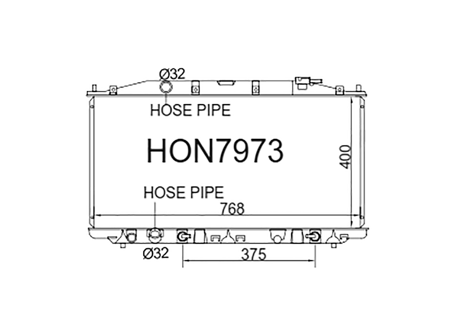 Fenix Cooling Radiator Honda Accord Euro CU Petrol 2008-2015 SR