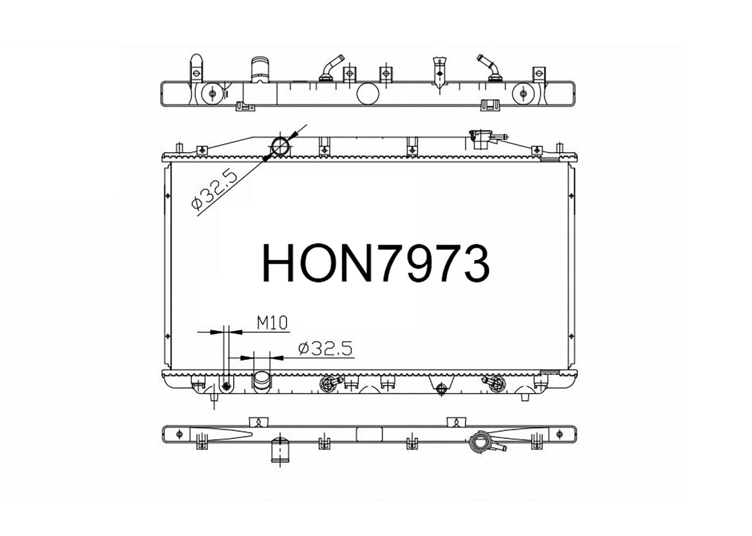 Fenix Cooling Radiator Honda Accord Euro CU Petrol 2008-2015 SR