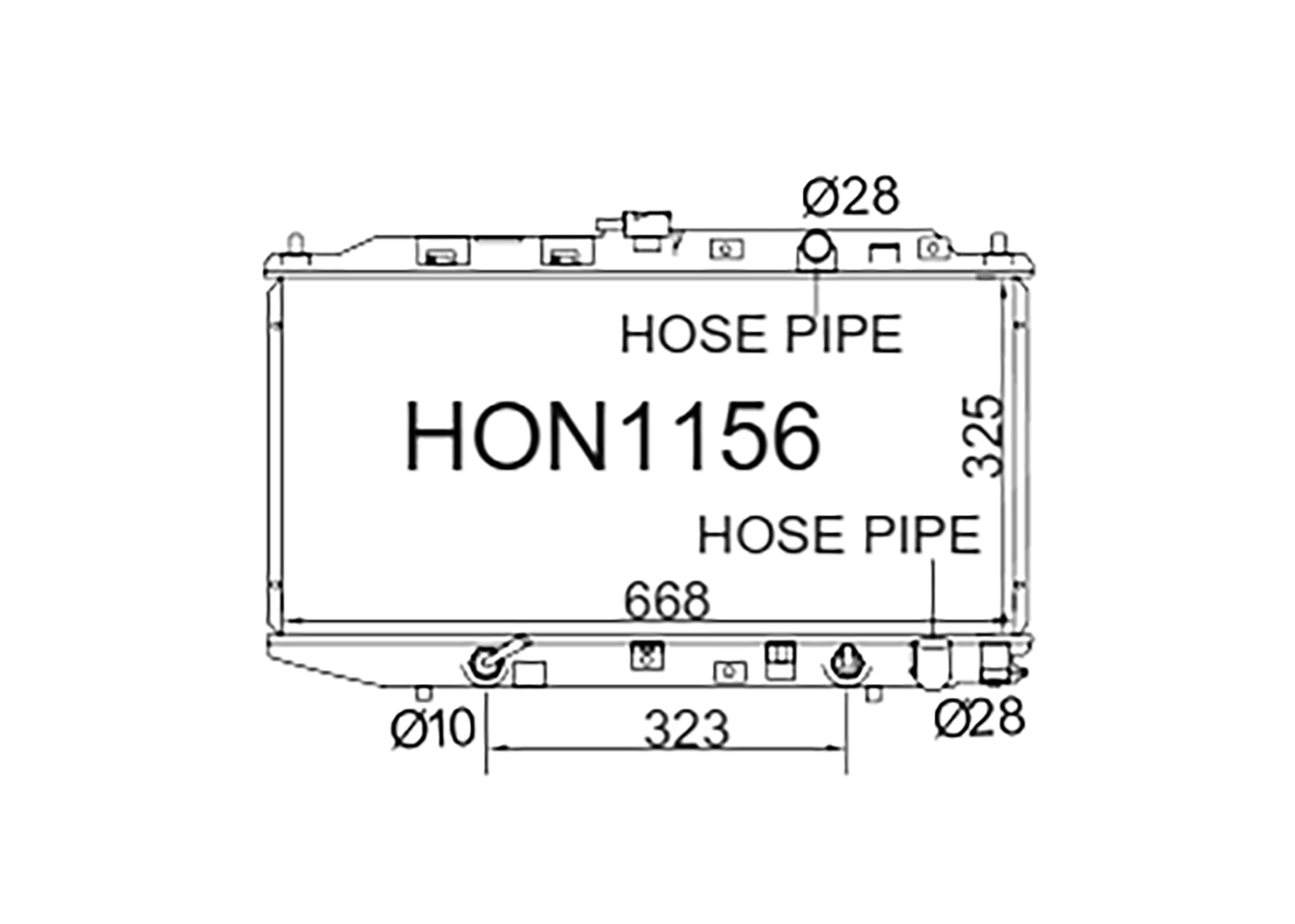 Fenix Cooling Radiator Honda Civic EC / ED / EE / EF & CR-X 1987-1991 SR