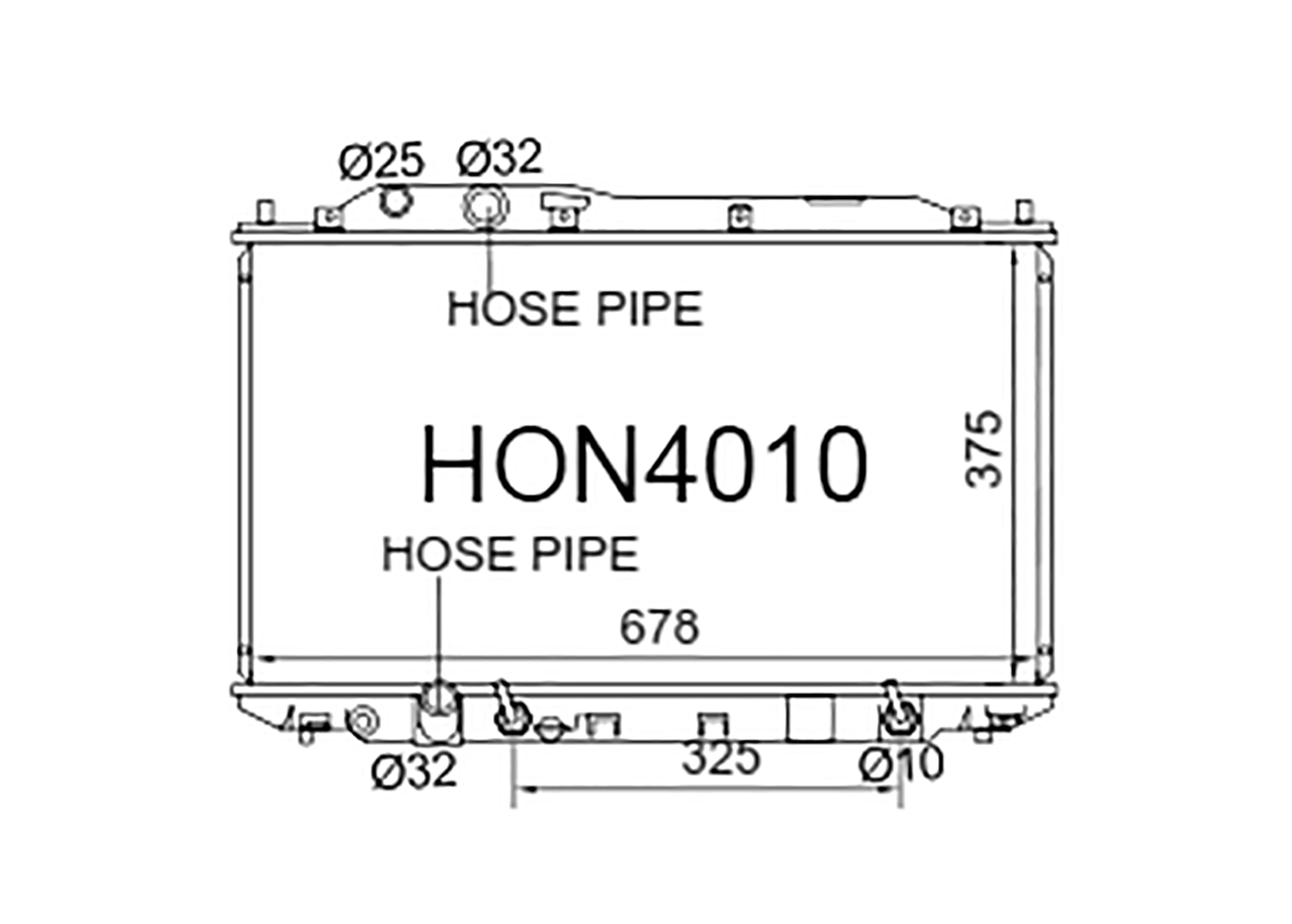 Fenix Cooling Radiator Honda Civic FD 1.8L & Civic Type R FD2 2.0L Petrol 2006-2011 SR