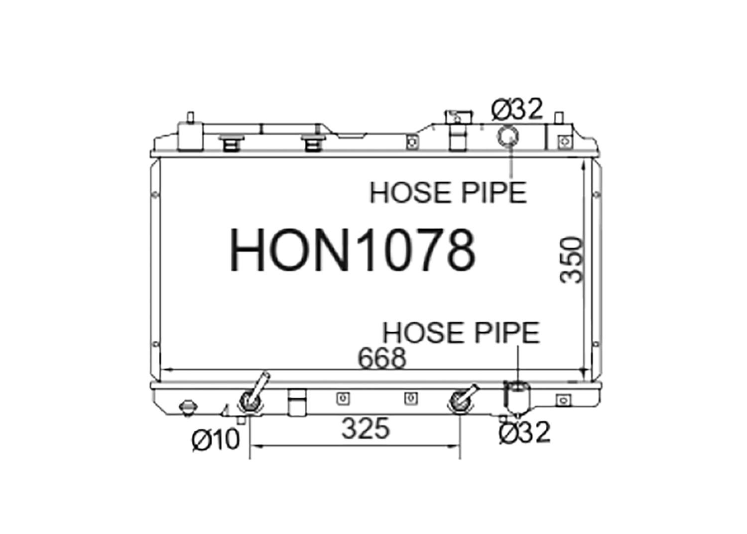 Fenix Cooling Radiator Honda CR-V RD Petrol 1995-2001 SR