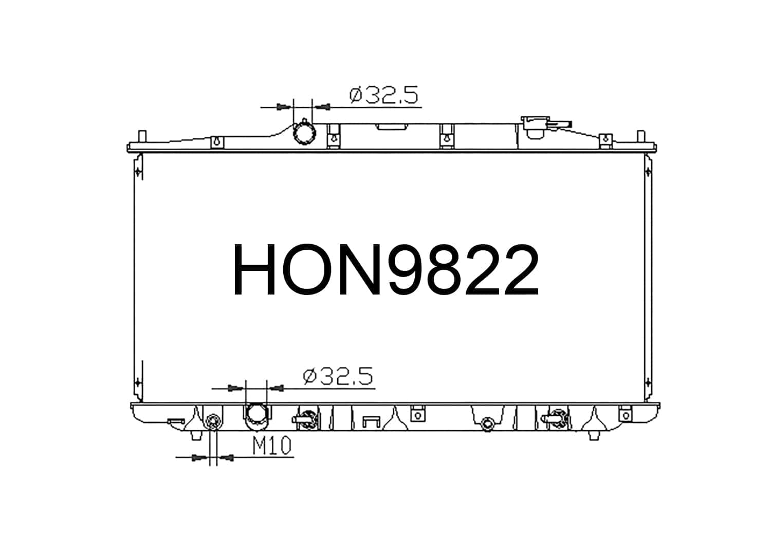 Fenix Cooling Radiator Honda Inspire CP3 3.5L Petrol 2007-2012 SR