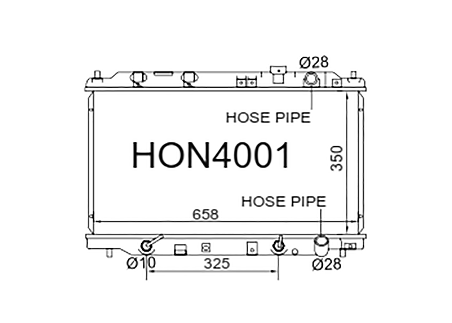 Fenix Cooling Radiator Honda Integra DB / DC 1.6L Petrol 1993-2001 SR