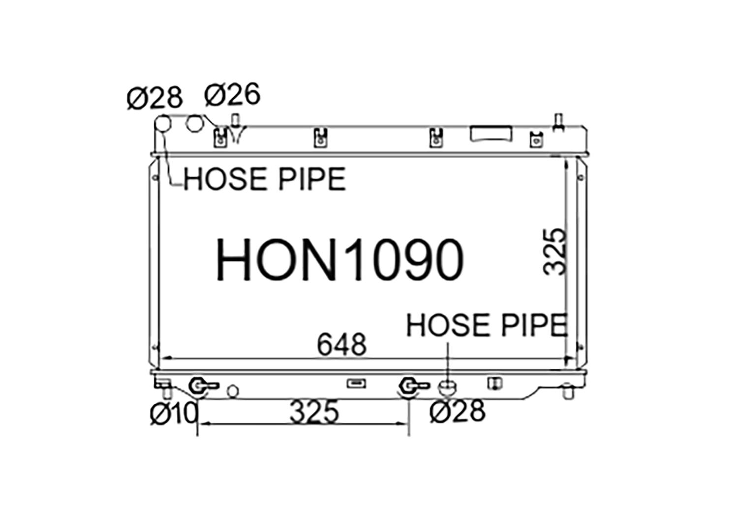 Fenix Cooling Radiator Honda Jazz / Fit GD 1.2L & 1.3L Petrol 2004-2008 [Wide] SR
