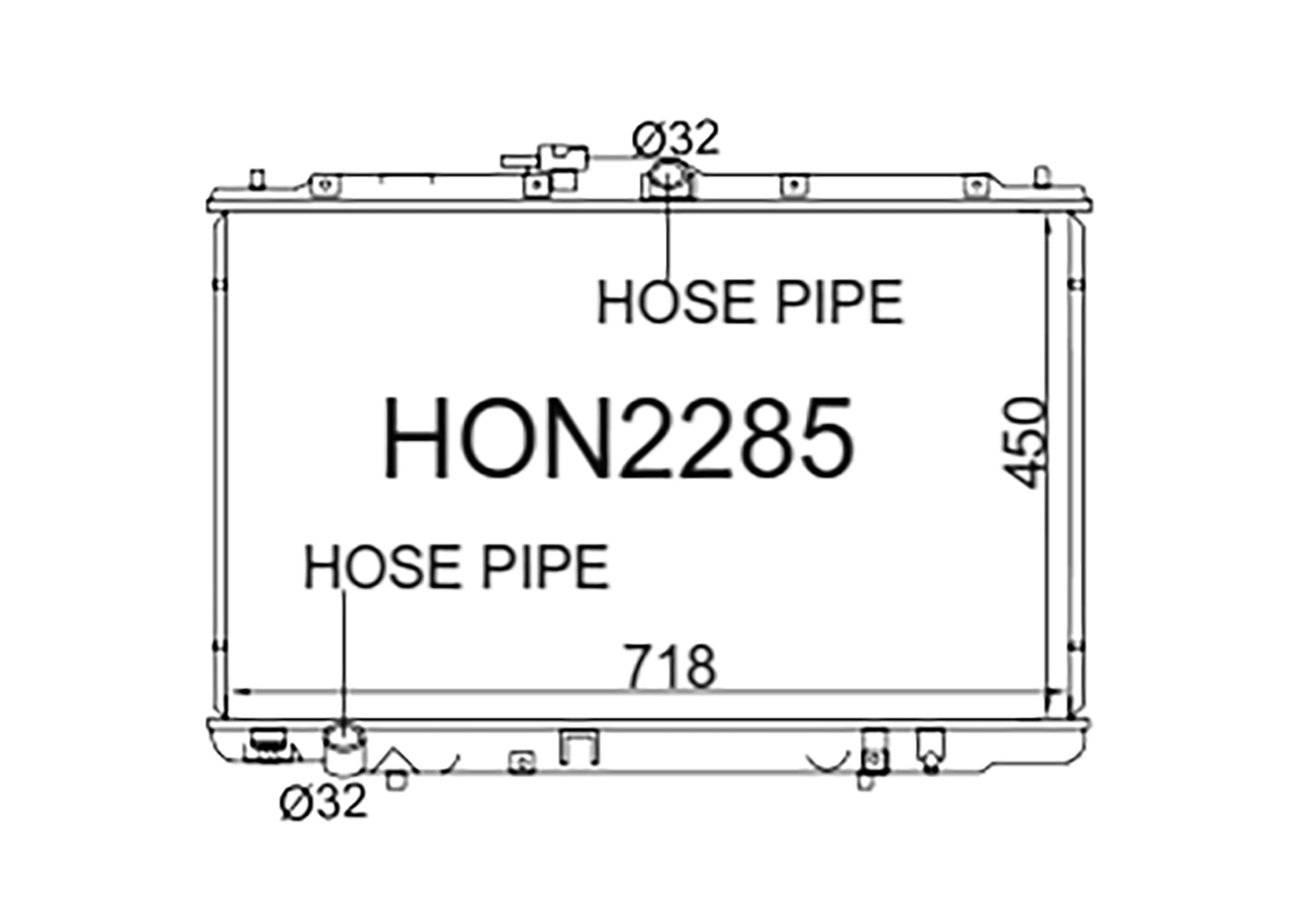 Fenix Cooling Radiator Honda Odyssey RA6 / RA7 / RA8 / RA9 V6 Petrol 1999-2003 [Short Core] SR