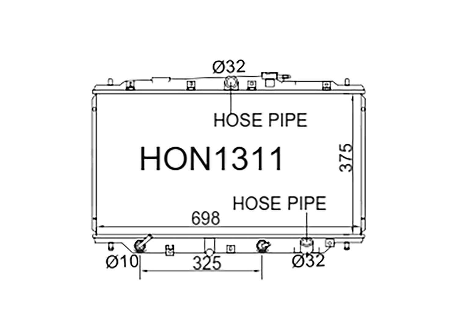 Fenix Cooling Radiator Honda Prelude 1991-1996 SR