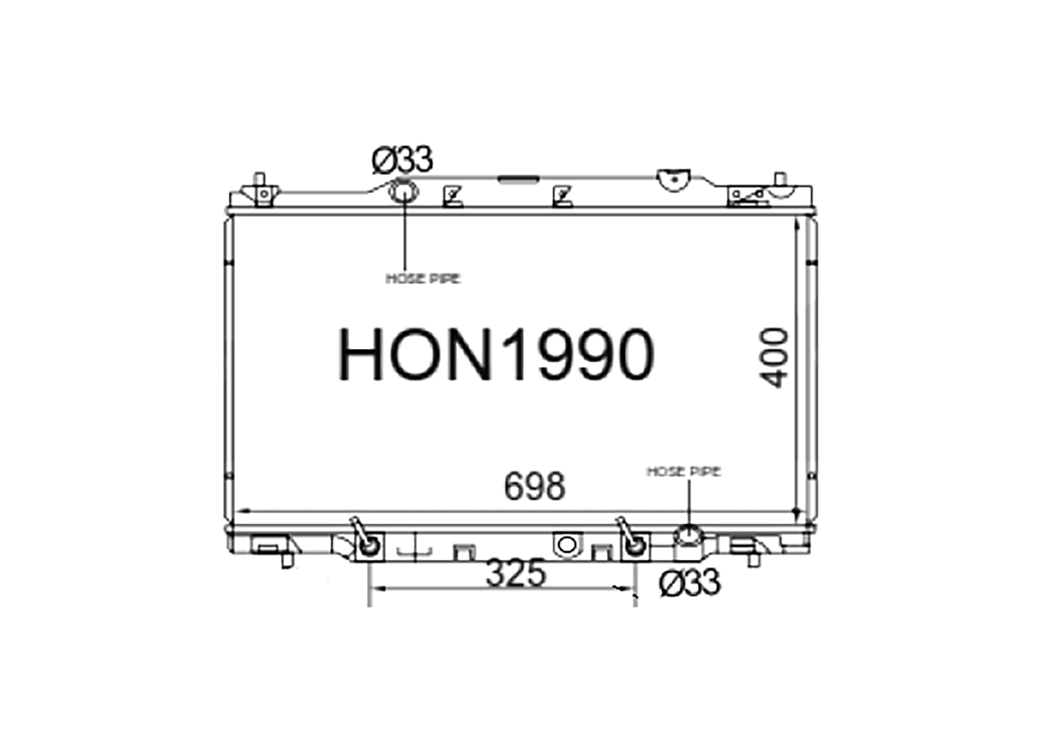Fenix Cooling Radiator Honda Stream RN 2.0L Petrol 2000-2006 SR