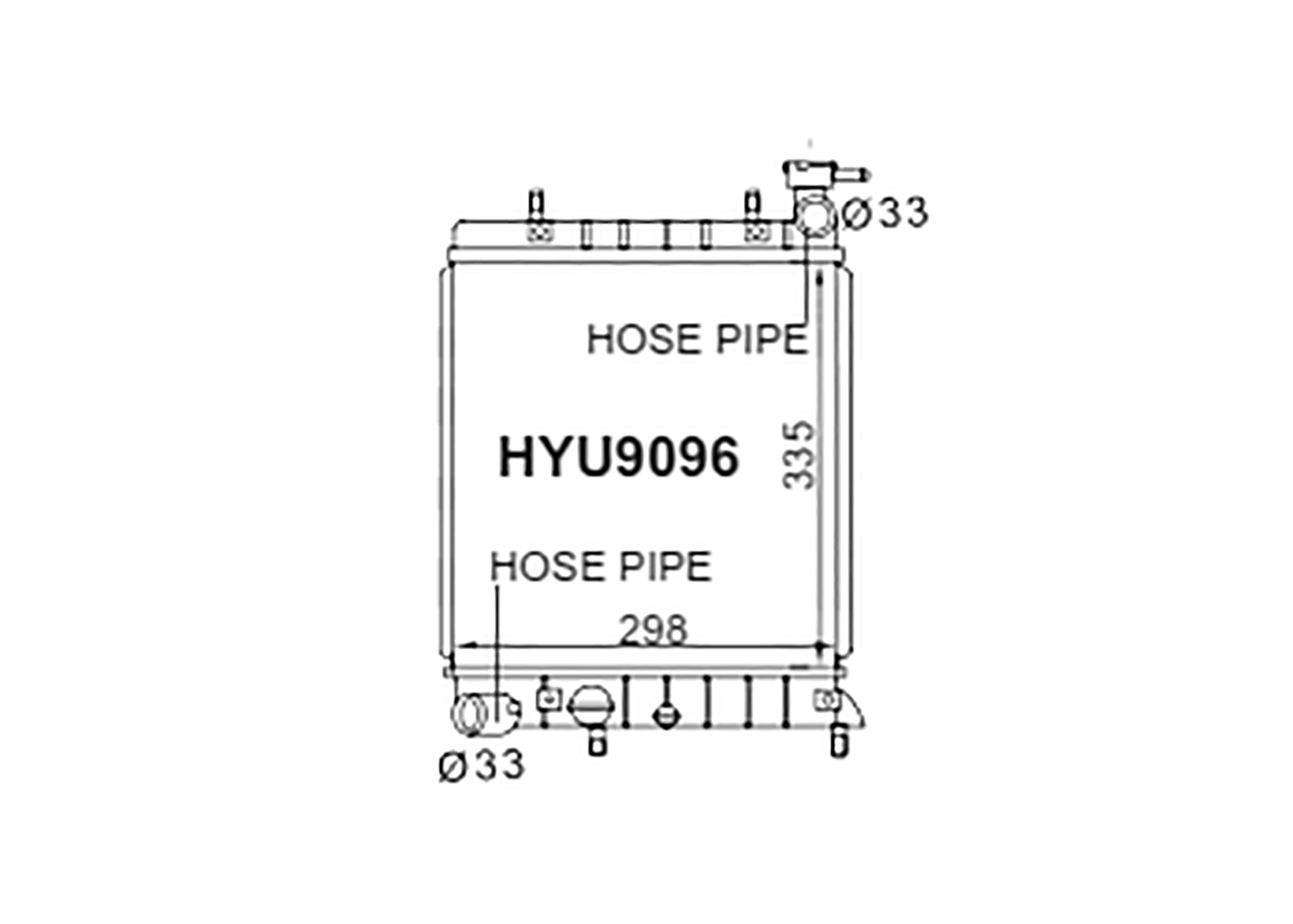 Fenix Cooling Radiator Hyundai Accent LC 1.3L & 1.5L Petrol 1999-2005 [Narrow] SR