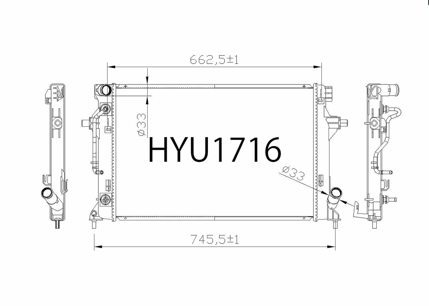 Fenix Cooling Radiator Hyundai Elantra AD 1.6L & 2.0L Petrol 2016-2020 SR