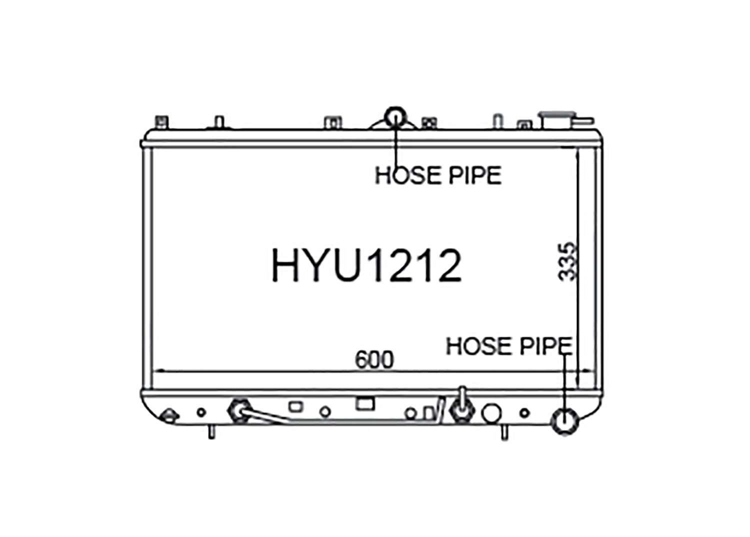 Fenix Cooling Radiator Hyundai Excel X2 Petrol 1989-1995 SR