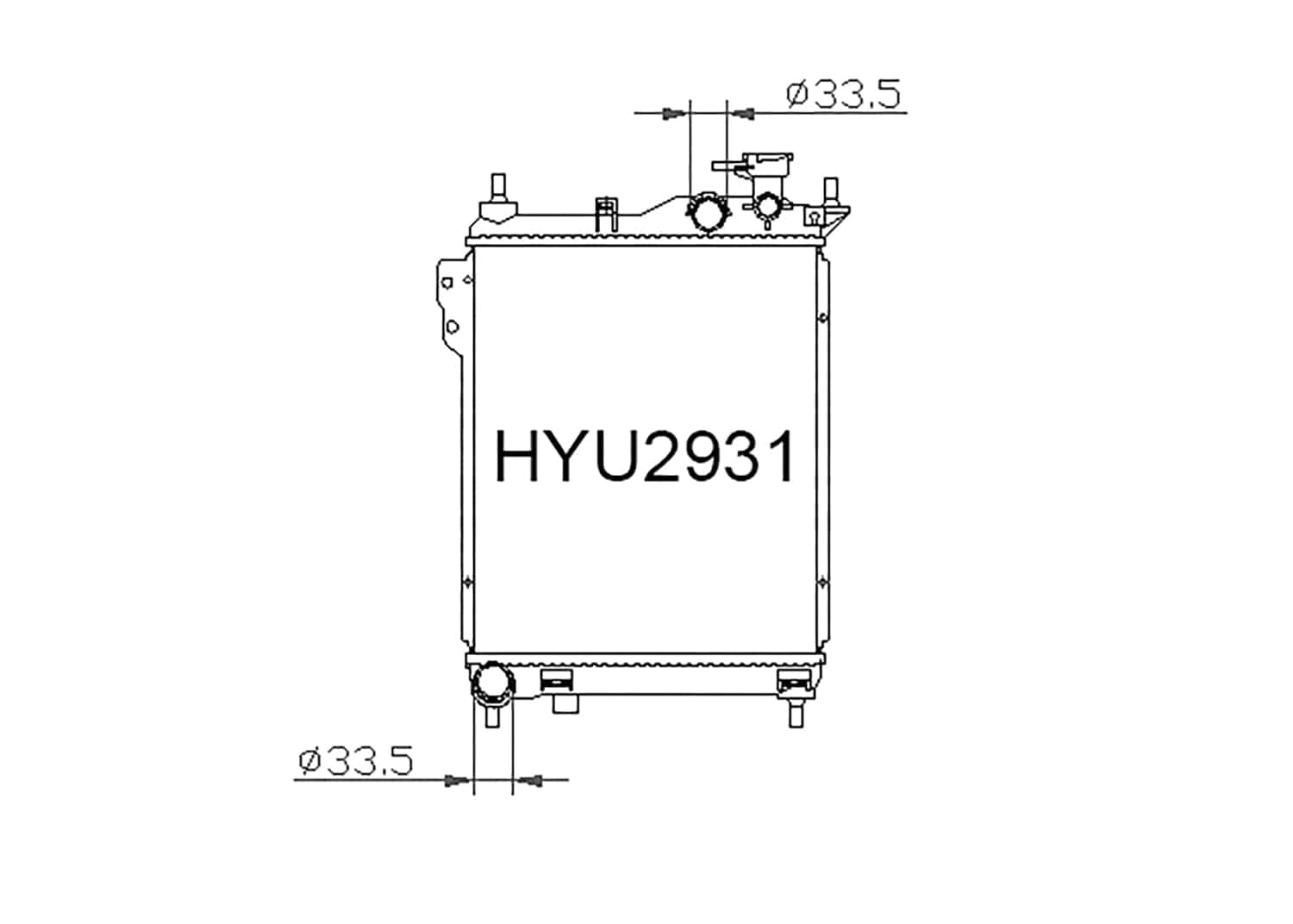 Fenix Cooling Radiator Hyundai Getz TB 2002-2012 [Narrow] SR