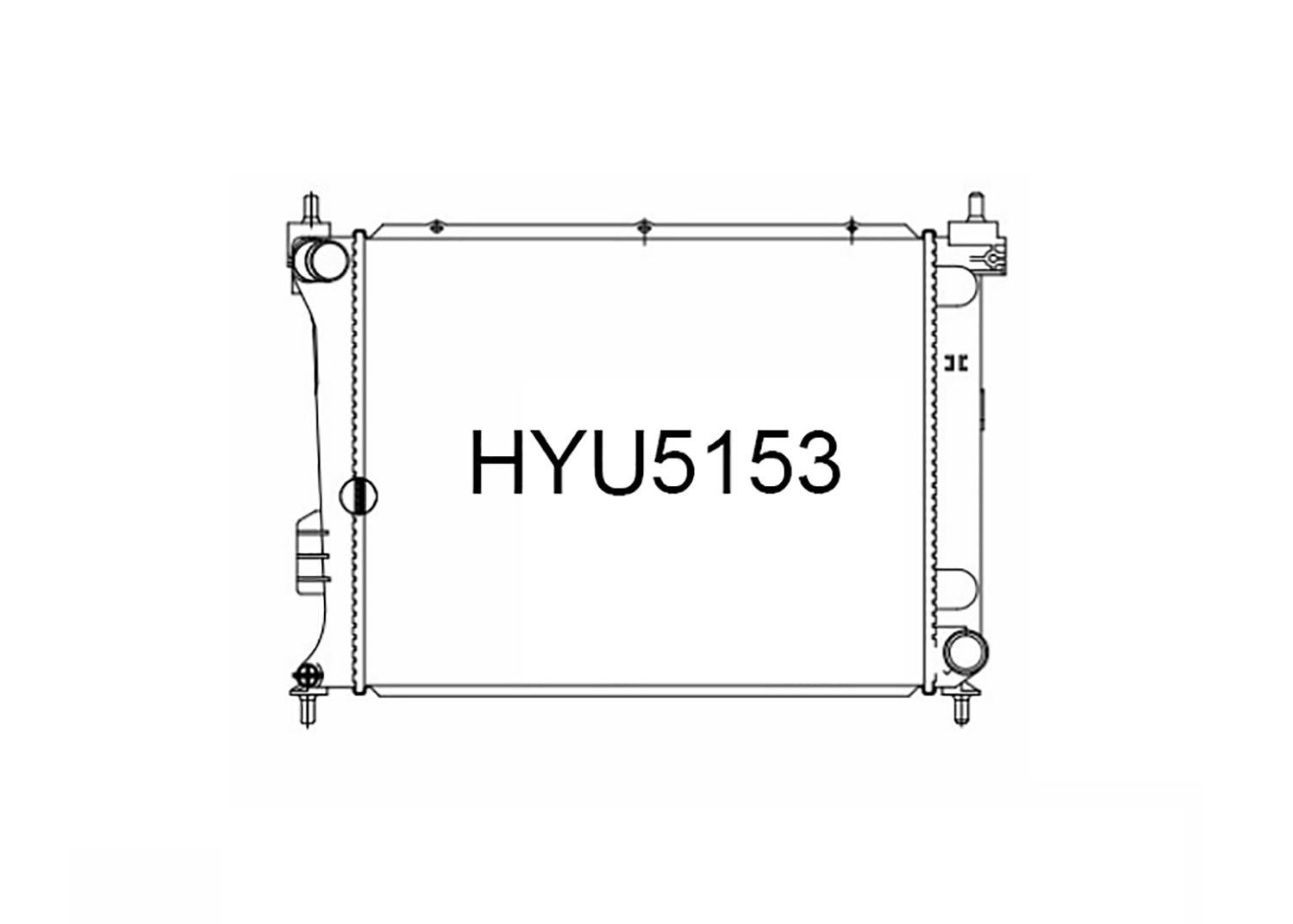 Fenix Cooling Radiator Hyundai i20 PB 1.4L & 1.6L Diesel 2008-2014 SR