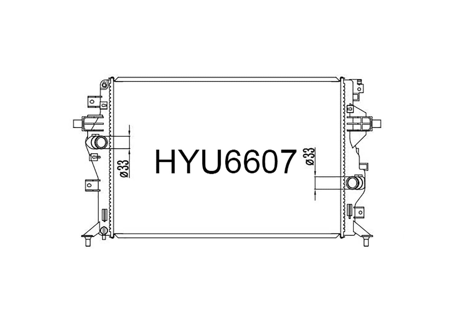 Fenix Cooling Radiator Hyundai Ioniq 1.6L Hybrid 2016- SR