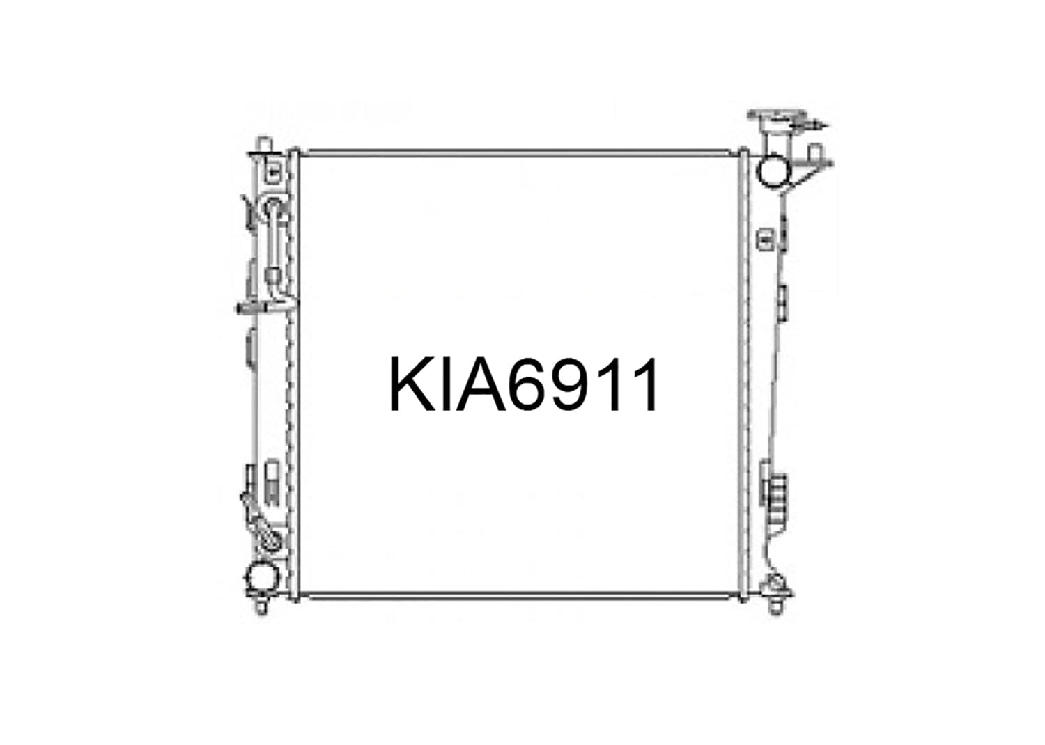 Fenix Cooling Radiator Hyundai iX35 LM 2.0L Diesel 2010-15 [Wide] SR