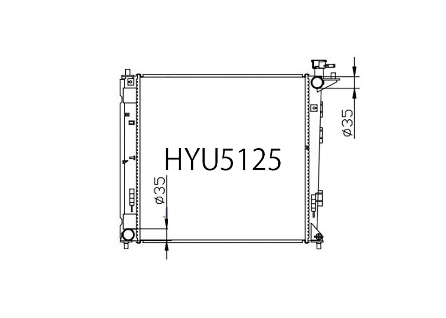 Fenix Cooling Radiator Hyundai iX35 LM 2.0L Petrol & Diesel 2012-15 [Narrow] SR