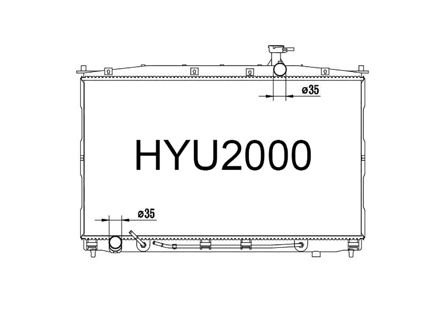 Fenix Cooling Radiator Hyundai Santa Fe CM 2.7L Petrol & 2.2L Diesel 2007-2012 SR