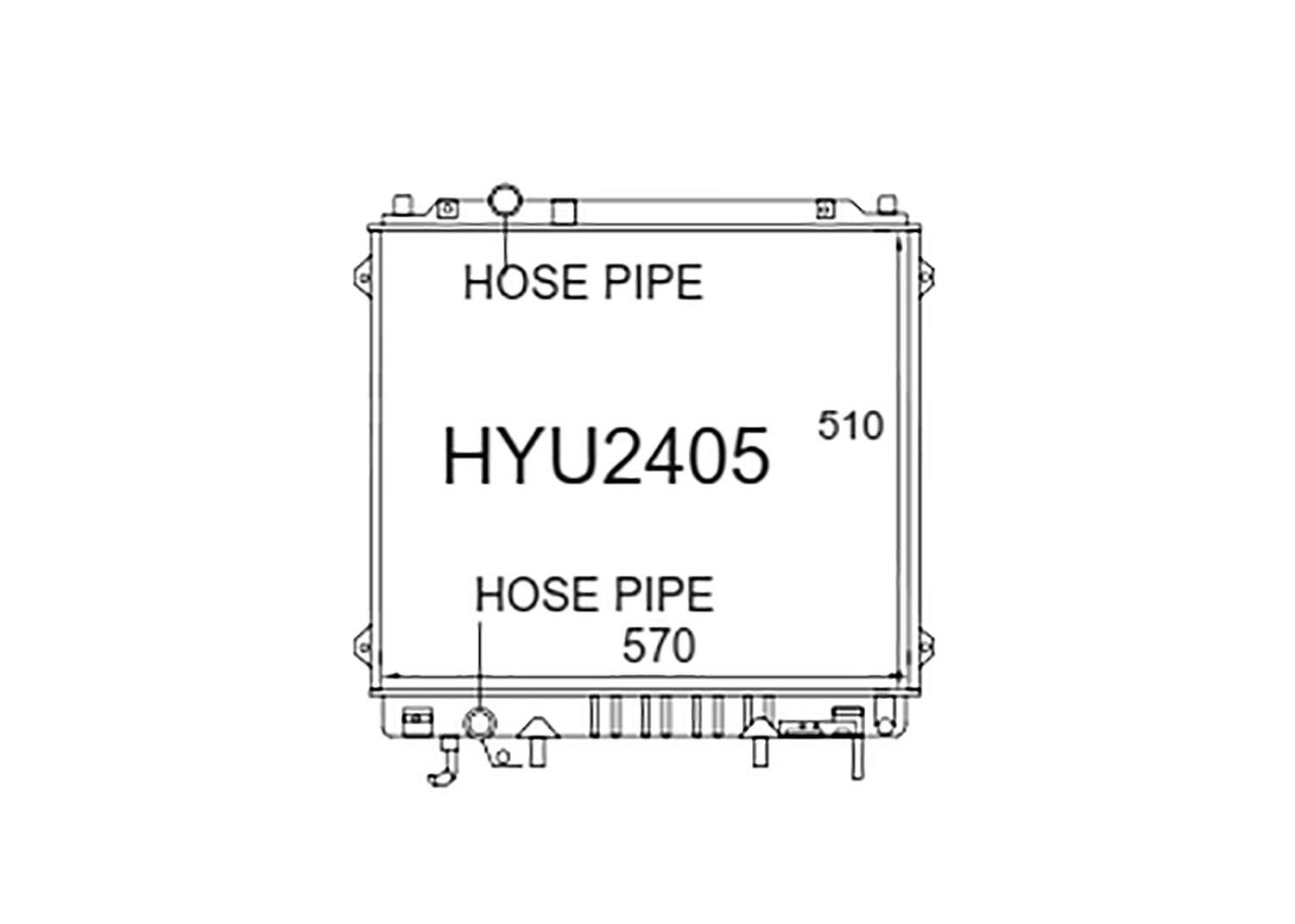 Fenix Cooling Radiator Hyundai Terracan 2.9L Diesel 2001-2007 SR
