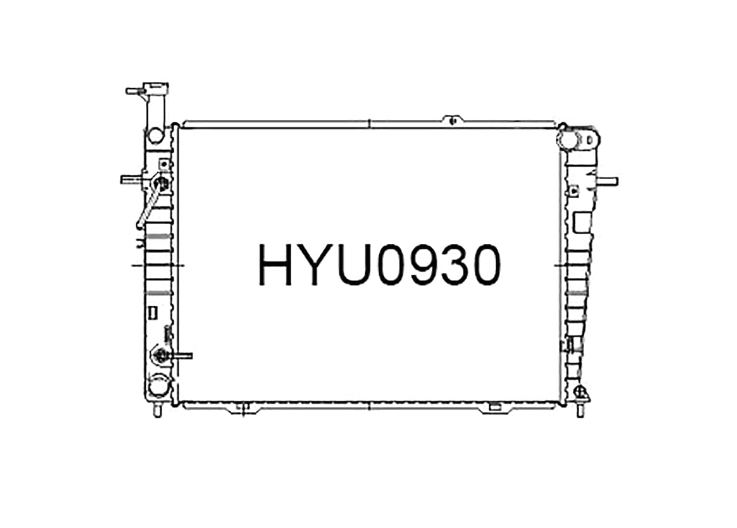 Fenix Cooling Radiator Hyundai Tucson JM 2.0L & 2.7L Petrol 2004-2009 (Taiwan) SR