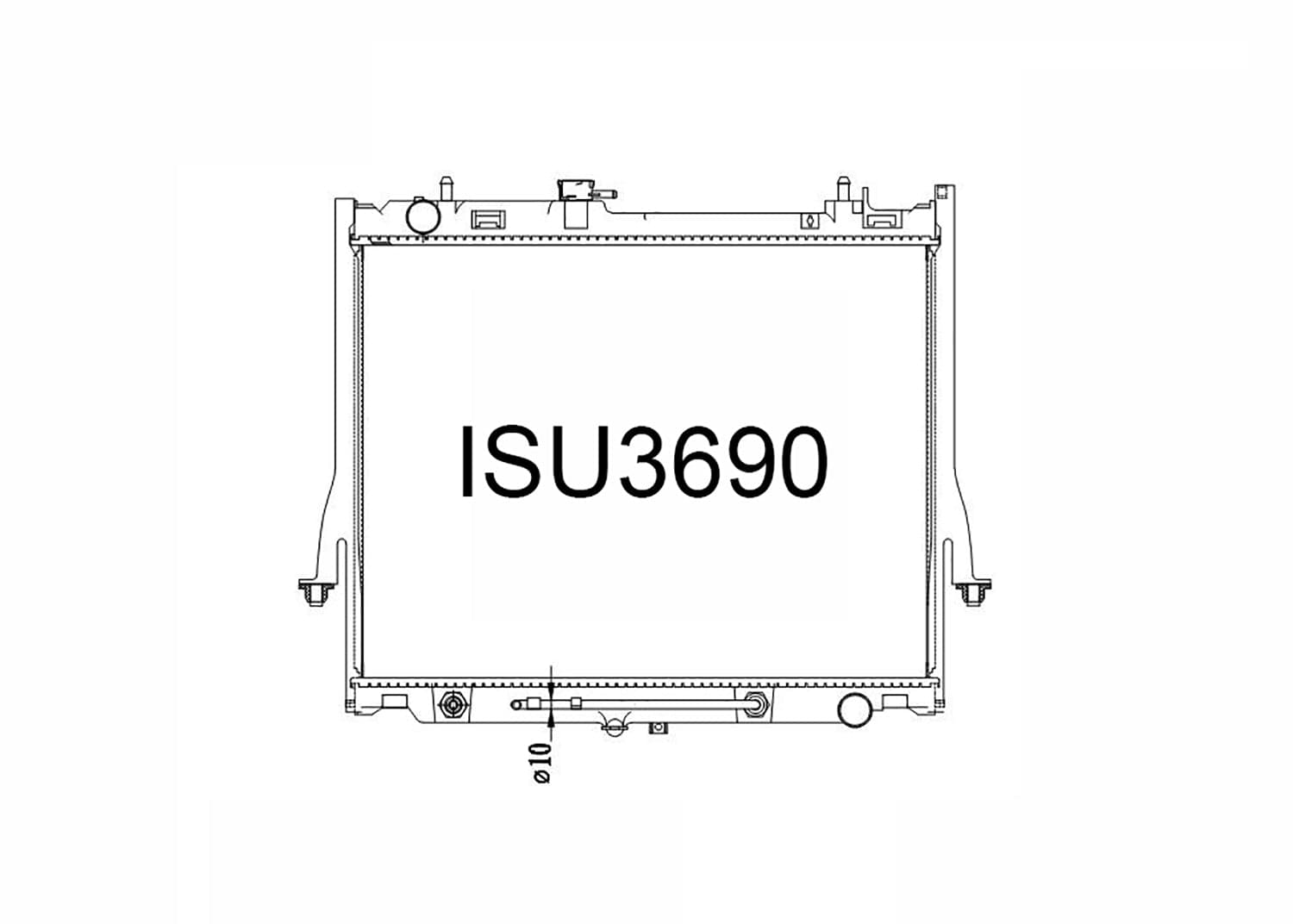 Fenix Cooling Radiator Isuzu D-Max RT & MU-X UCS 2.5L & 3.0L Diesel 2012-2018 SR