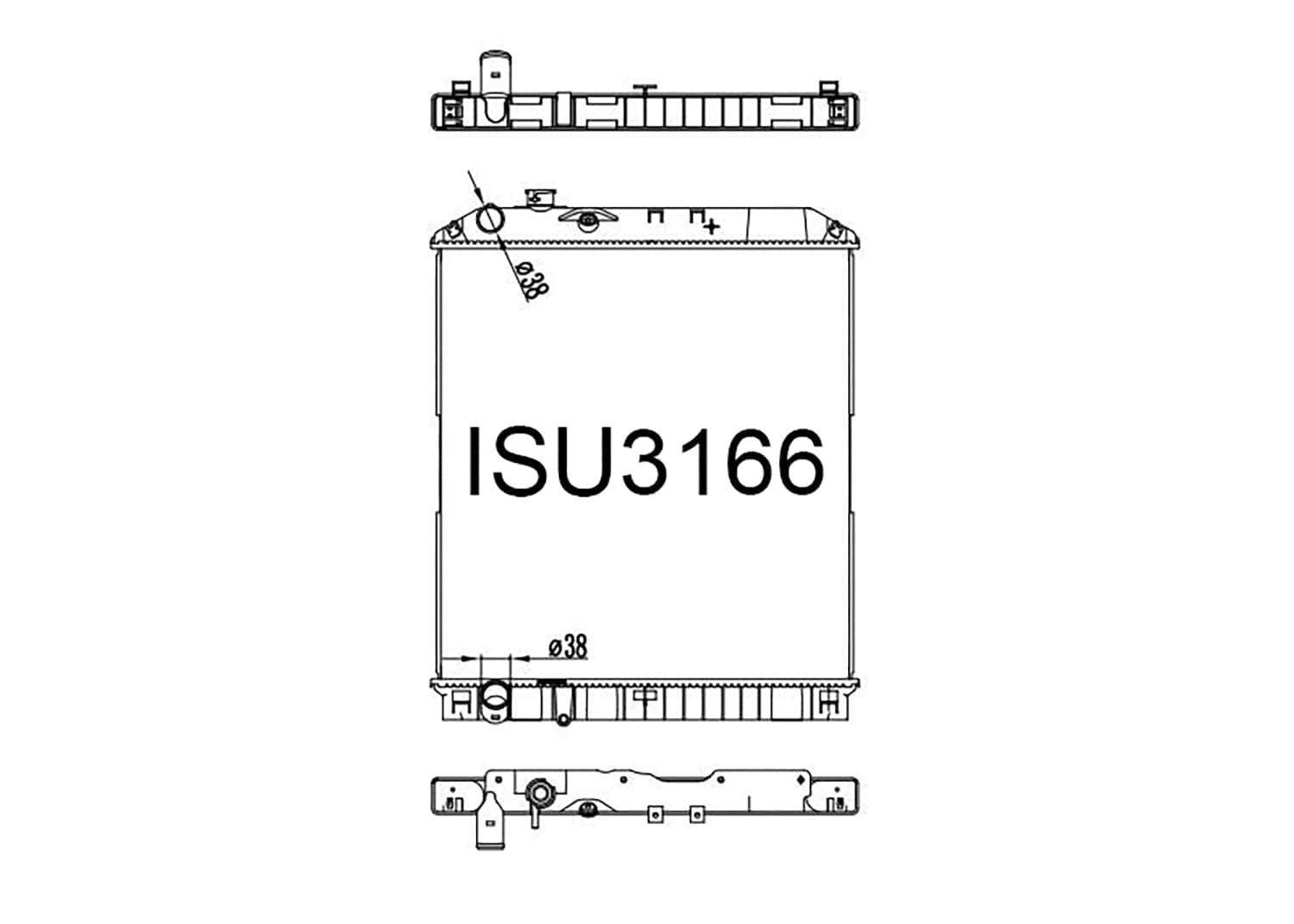 Fenix Cooling Radiator Isuzu Forward / FVR FRR90 Diesel 2008-2015 SR