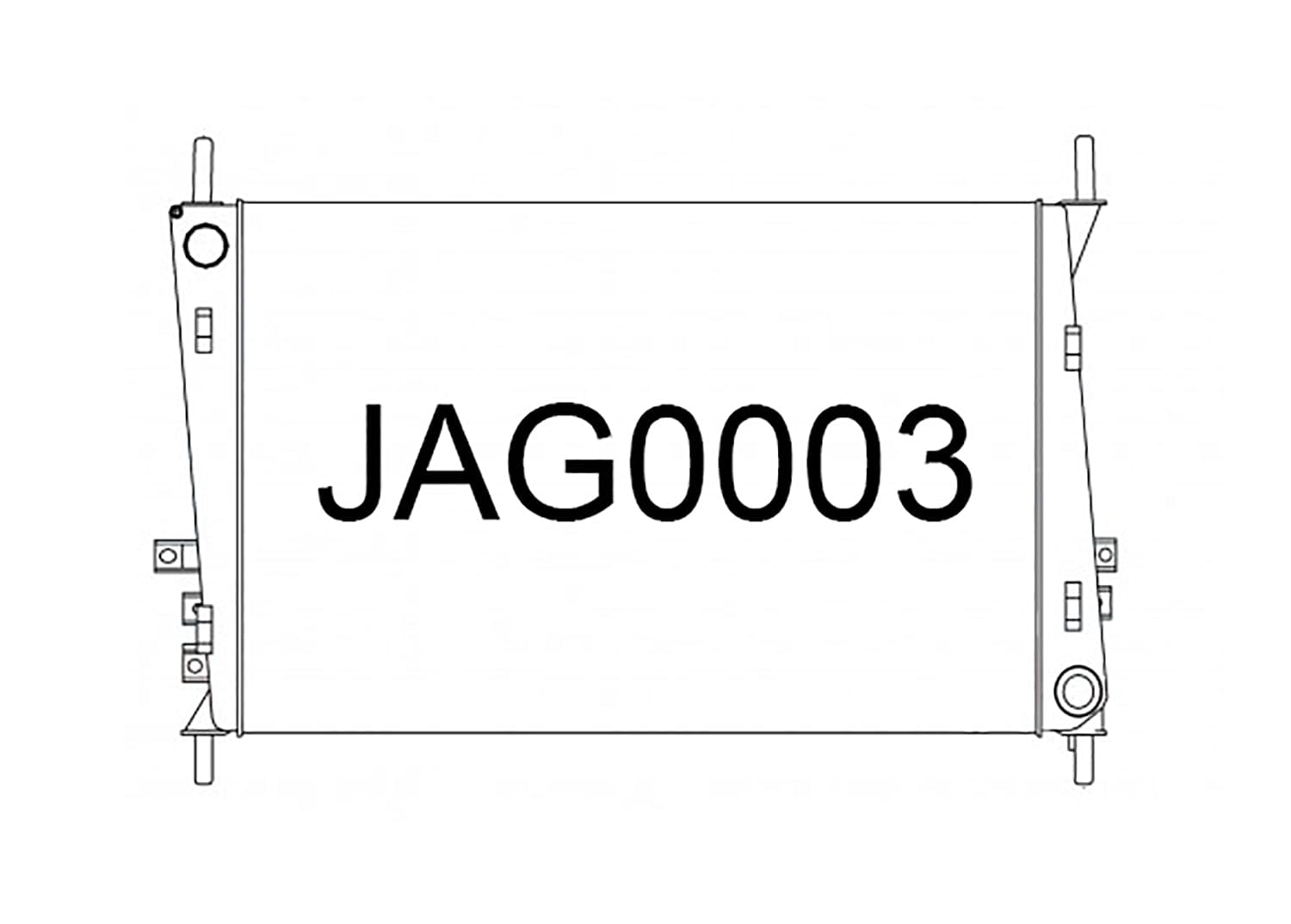 Fenix Cooling Radiator Jaguar X-Type [X400] 2.1L / 2.5L / 3.0L Petrol 2001-2009 SR