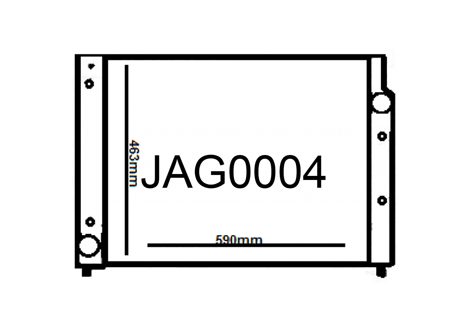 Fenix Cooling Radiator Jaguar XJ [XJ40/X300] 6cyl Petrol 1986-1997 SR