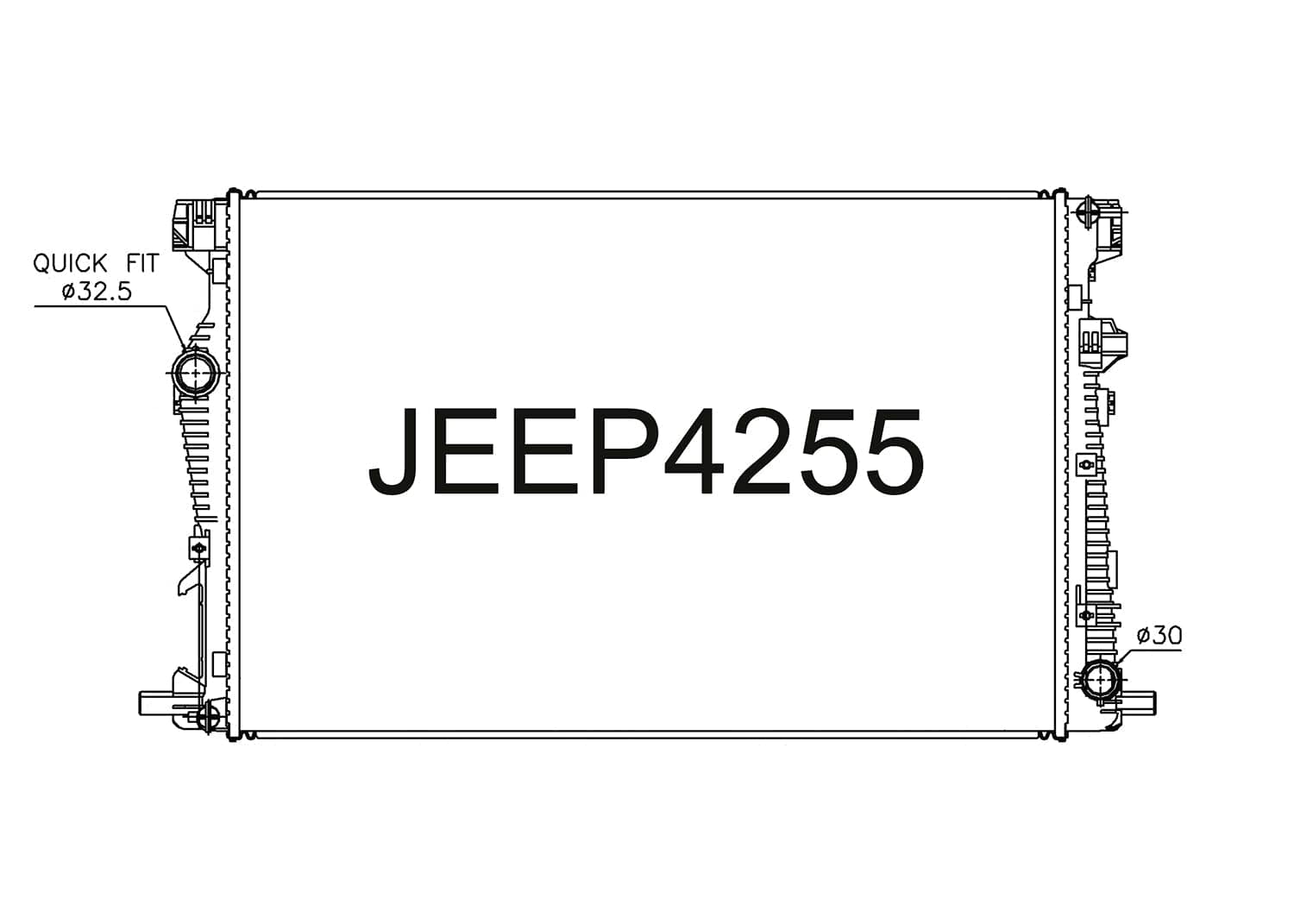 Fenix Cooling Radiator Jeep Cherokee KL 2014- SR