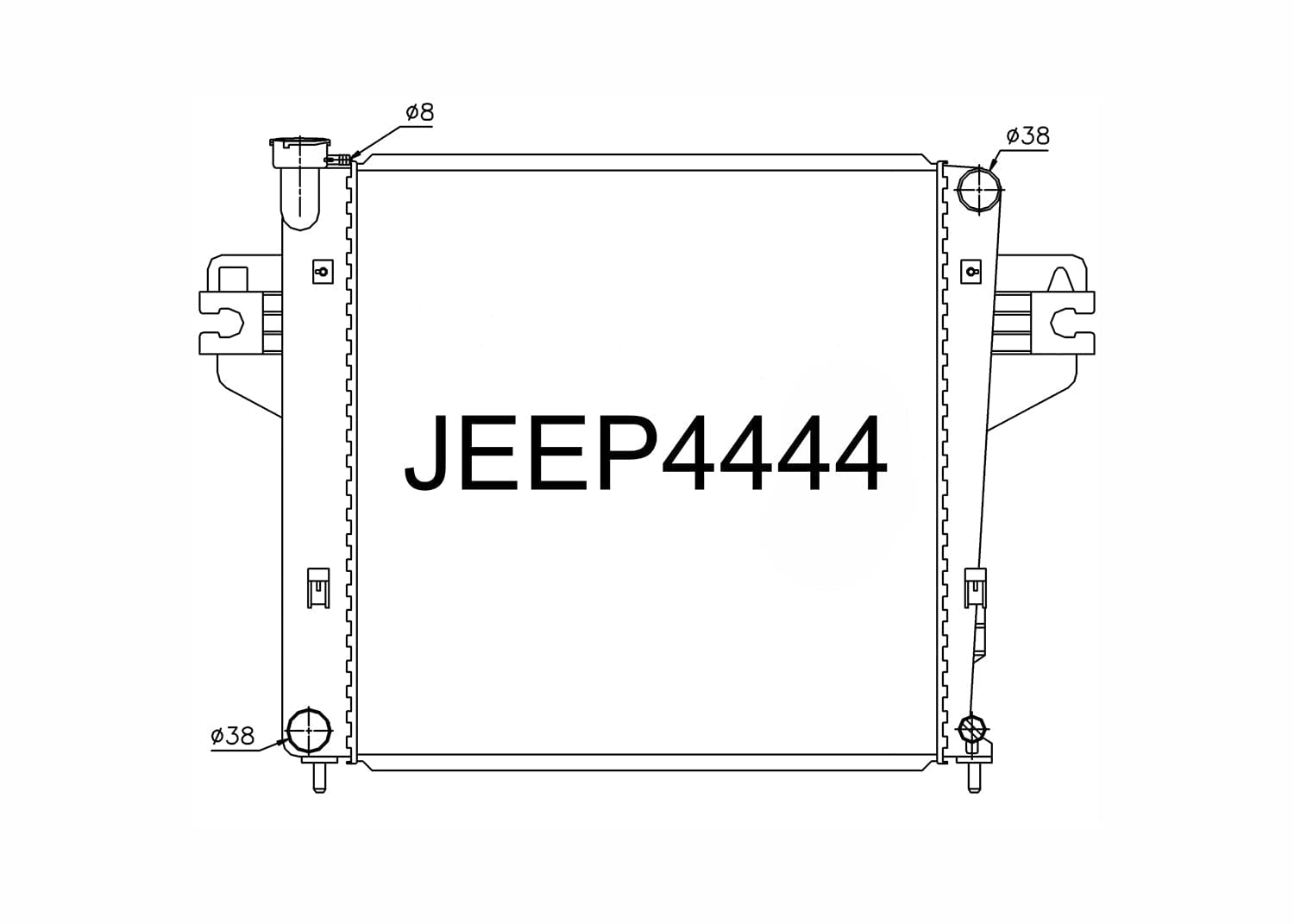 Fenix Cooling Radiator Jeep Cherokee / Liberty KJ 2.4L Petrol 2002-2007 SR