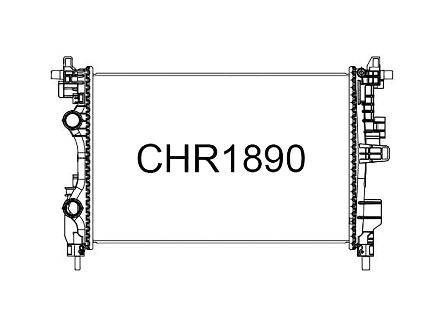 Fenix Cooling Radiator Jeep Compass M6 2.4L Petrol 2017- SR